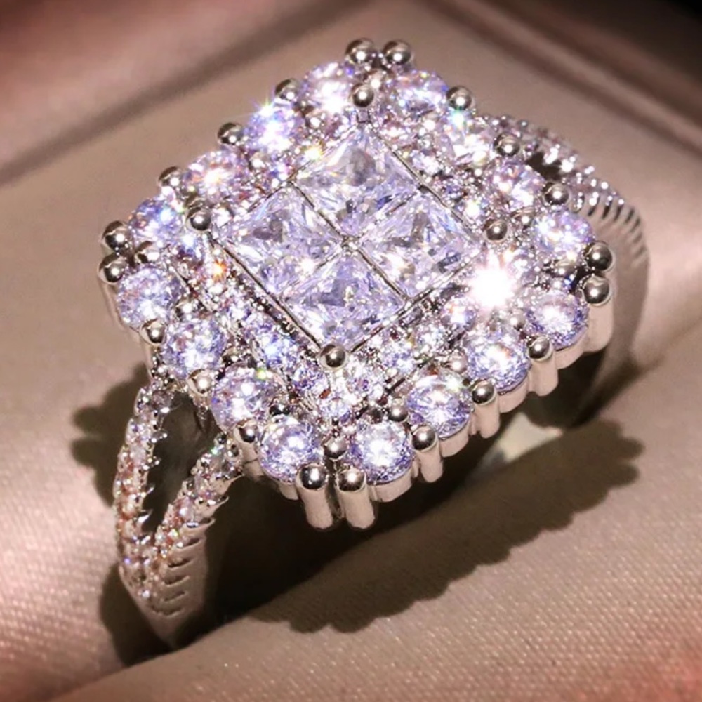 Sterling Silver Princess Ring - Picture 3 of 5